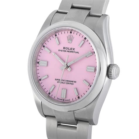 rolex oyster perpetual pink on wrist|rolex datejust oyster perpetual 36.